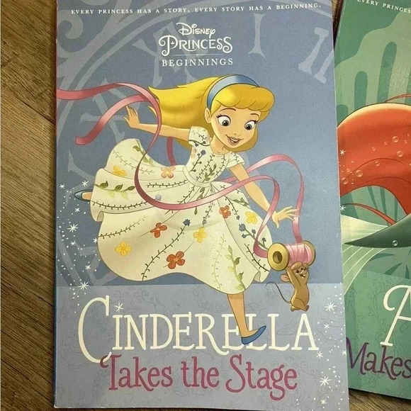 Disney Princess Beginnings Books Paperback Set of  Two - Picture 3 of 4